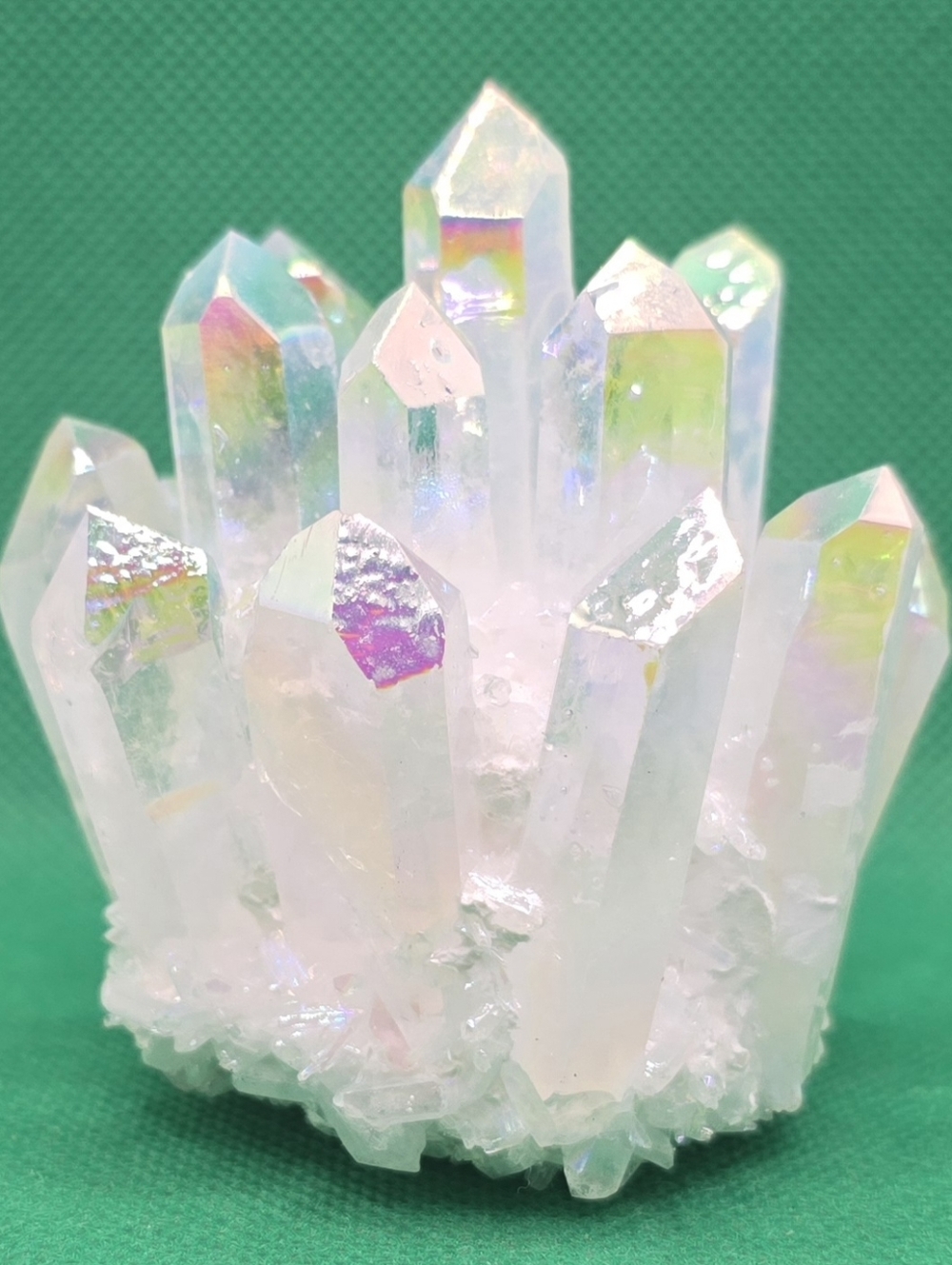 Angel Aura Quartz Crystal Cluster 252g